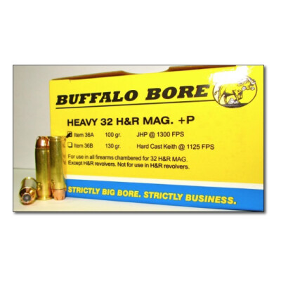 Buffalo Bore .32 H&R Magnum +P Ammunition 20 Rounds JHP 100 Grains 36A/20
