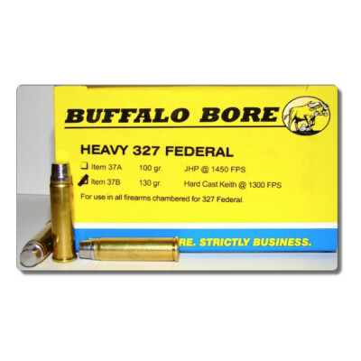 Buffalo Bore .327 Federal Ammunition 20 Rounds HC Keith SWC 130 Grains 37B/20