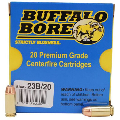 Buffalo Bore .40 S&W +P Ammunition 20 Rounds JHP 180 Grain 23B/20