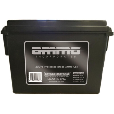 Ammo Inc Signature 9mm Luger Ammunition 200 Round Ammo Can TMC 115 Grain