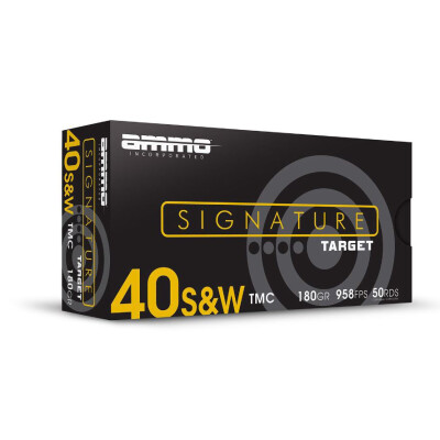 Ammo Inc Signature .40 S&W Ammunition 50 Rounds TMC 180 Grain