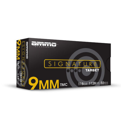 Ammo Inc Signature 9mm Luger Ammunition 50 Rounds TMC 115 Grain