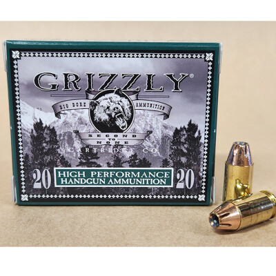 Grizzly Cartridge Co. High Performance Handgun .380 ACP Ammunition 20 Rounds JHP 90 Grain