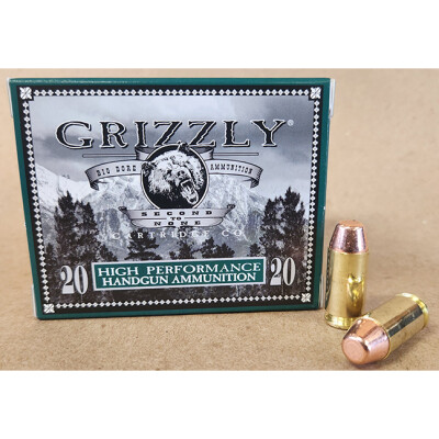 Grizzly Bear Load .40 S&W Ammunition 20 Rounds FMJ-FP 200 Grain