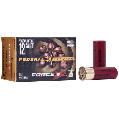 Federal Personal Defense Shotshell Force X2 12 Gauge 10 Rounds