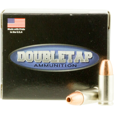 DoubleTap Defense 9mm Luger Ammunition 20 Rounds Copper HP 77 Grain Lead Free