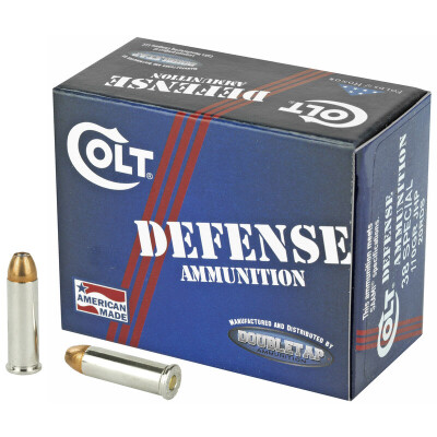 DoubleTap Colt Defense .38 Special Ammunition 20 Rounds JHP 110 Grain