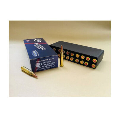 DoubleTap Colt Defense .223 Remington Ammunition 20 Rounds Copper HP 62 Grain