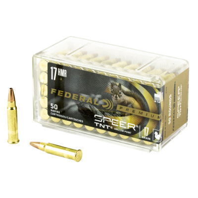 Federal V-Shok .17 HMR Ammunition 50 Rounds Speer TNT HP 17 Grains P770 