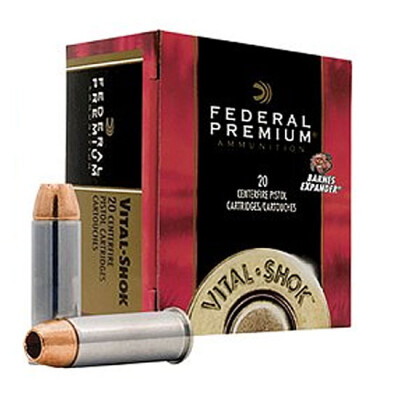 Federal Vital-Shok .357 Magnum Ammunition 20 Rounds Expander Copper HP 140 Grain