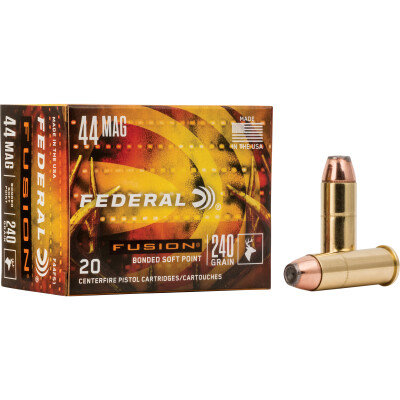 Federal Fusion .44 Magnum Ammunition 20 Rounds SP 240 Grain
