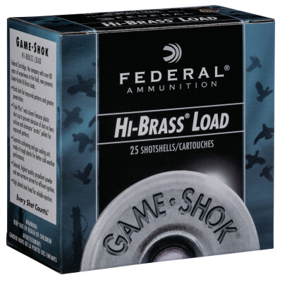 Federal Game Load Upland Hi-Brass .410 Bore Shotshell 250 Rounds 2-1/2" #7.5 Shot 1/2 Ounce