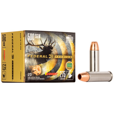Federal V-Shok .500 S&W Magnum Ammunition 20 Rounds Barnes Expander 275 Grains P500XB1