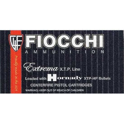 FIOCCHI Extrema XTP 9mm Luger Ammunition 500 Rounds Hornady XTP JHP 124 Grains 9XTPC25