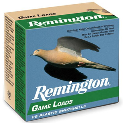 Remington Game Loads 20 Gauge Ammunition 2-3/4" Shell #7.5 Lead Shot 7/8 oz 1225fps