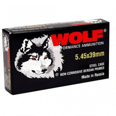 Wolf Performance 5.45x39mm Ammunition 30 Rounds JHP 55 Grains 545BHP