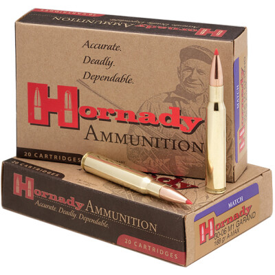 Hornady Vintage Match .30-06 Springfield Ammunition 20 Rounds ELD M1 Garand 168 Grain