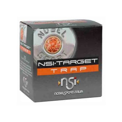 NobelSport Italia Trap 20 Gauge Ammunition 25 Rounds 2-3/4" #8 Lead 7/8 oz