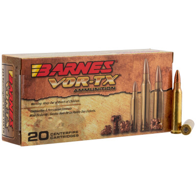 Barnes VOR-TX .223 Remington Ammunition 20 Rounds 55 Grain Barnes TSX Flat Base Lead Free Projectile