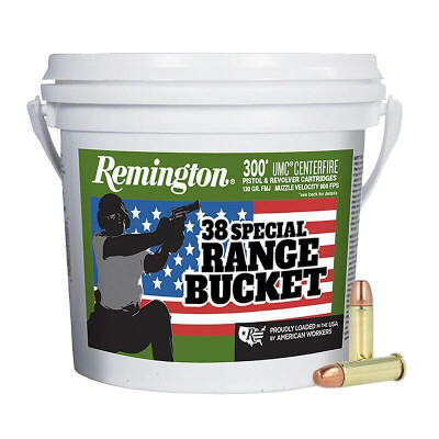 Remington UMC .38 Special Ammunition 300 Round Range Bucket FMJ 130 Grain