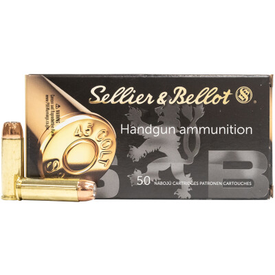 Sellier & Bellot .45 Long Colt Ammunition 50 Rounds JHP 230 Grain