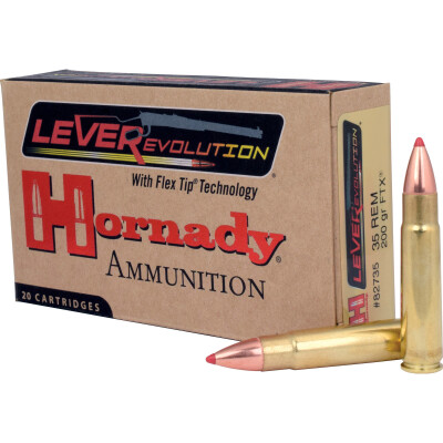 Hornady LEVERevolution .35 Remington Ammunition 20 Rounds FTX 200 Grain