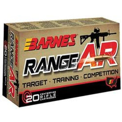 Barnes Range AR .300 Blackout Ammunition 20 Rounds Lead Free OTFB 90 Grains 30733