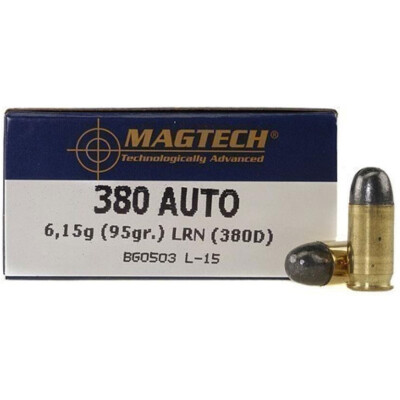 Magtech .380 ACP Ammunition 95 Grain LRN 951 fps