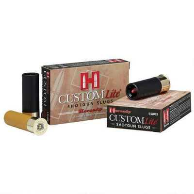 Hornady Custom Lite 20 Gauge Shotshell 5 Rounds 2 3/4" FTX Slug 250 Grains 86233