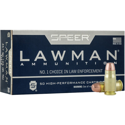 Speer Lawman .357 SIG Ammunition 50 Rounds TMJ 125 Grain