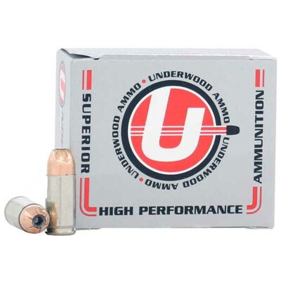 Underwood .380 ACP Ammunition 20 Rounds XTP JHP 90 Grain