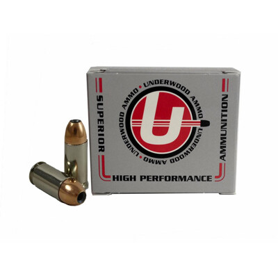 Underwood Ammo 9mm Luger +P+ Ammunition 20 Rounds Nosler JHP 115 Grain