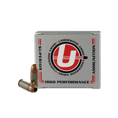 Underwood Ammo 9mm Luger +P Ammunition 20 Rounds JHP 124 Grain