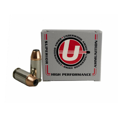 Underwood Ammo .45 ACP +P Ammunition 20 Rounds JHP 185 Grain