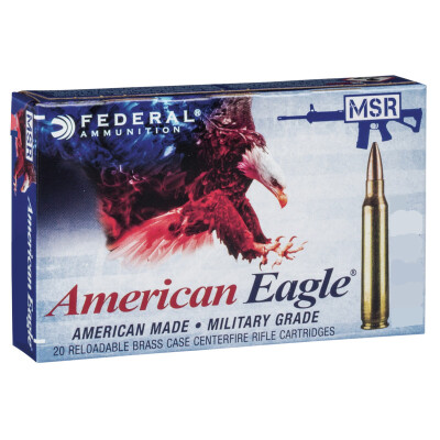 Federal American Eagle 7.62 NATO Ammunition 500 Rounds 149 Grain Full Metal Jacket Projectile 2790fps