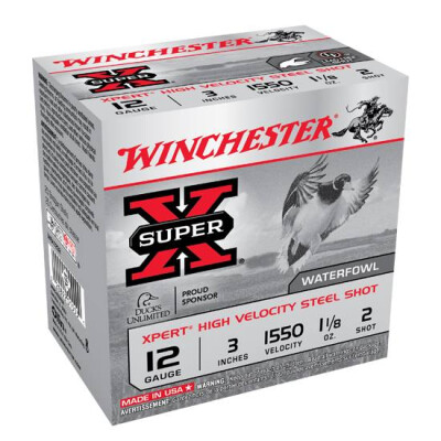 Winchester Super X 12 Gauge Shotshell 25 Rounds 3" #2 Steel