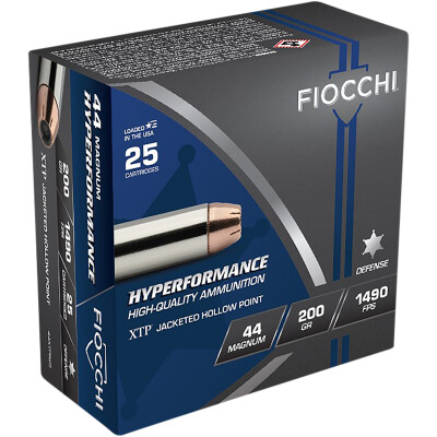 FIOCCHI Extrema .44 Magnum Ammunition 25 Rounds Hornady XTP JHP 200 Grains 44XTPB25