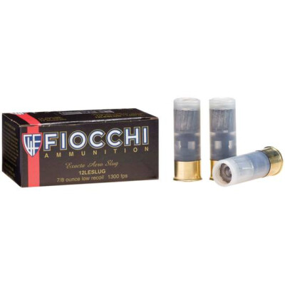Fiocchi 12 Gauge Shotshell 10 Rounds 2 3/4" Rifled Slug 7/8 oz 
