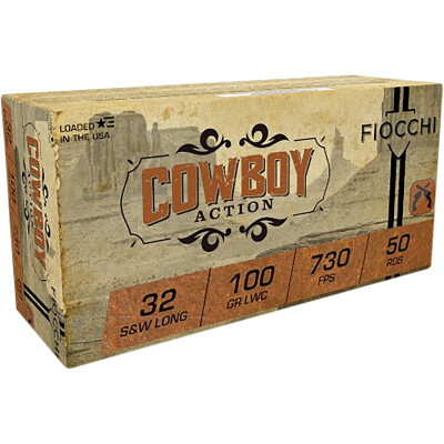 Fiocchi .32 S&W Long Ammunition 50 Rounds Lead Wadcutter 100 Grain