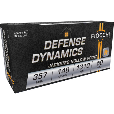 Fiocchi Shooting Dynamics .357 Magnum Ammunition 50 Rounds JHP 148 Grains 357E