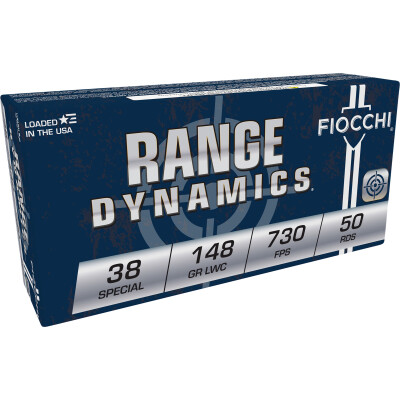 Fiocchi .38 Special Ammunition 50 Rounds LWC 148 Grain