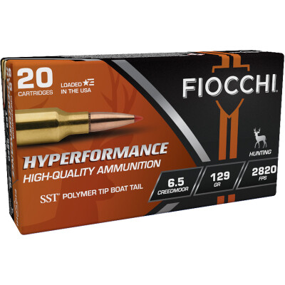 Fiocchi Hyperformance 6.5 Creedmoor Ammunition 20 Rounds SST 129 Grain
