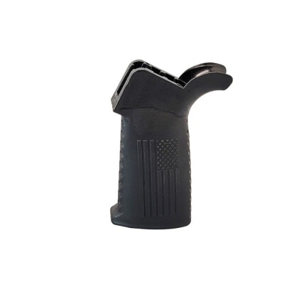 TAC AR-15 Flag Pistol Grip Flared Top Over-Molded Rubber Black