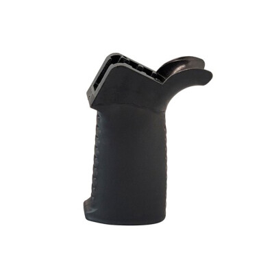 TAC AR-15 Smooth Pistol Grip Flared Top Over-Molded Rubber Black