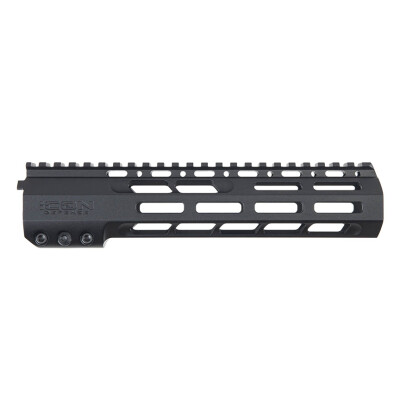 Icon Defense 9.5" Drive Lock AR-15 Handguard M-LOK Titanium Barrel Nut Black