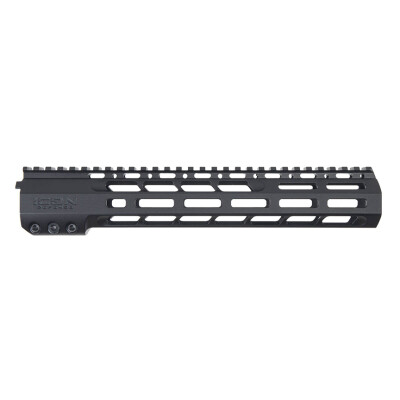 Icon Defense 11.8" Drive Lock AR-15 Handguard M-LOK Titanium Barrel Nut Black