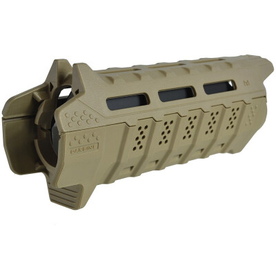 Strike Industries AR-15 Handguard Carbine Length M-LOK Compatible 2 Piece Drop-In Polymer FDE SI-STRIKE-HG-CFDE-BK