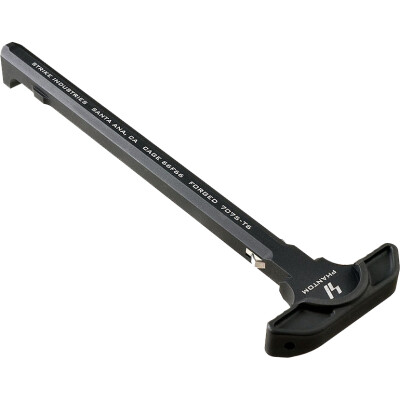 Strike Industries AR-15  Latchless Charging Handle Aluminum Black SI-AR-SLCH-BK