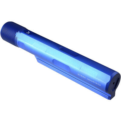 Strike Industries AR-15 Mil-Spec Advanced Receiver Extension 7 Position Buffer Tube Aluminum Blue SI-AR-ARE-T7-BLU