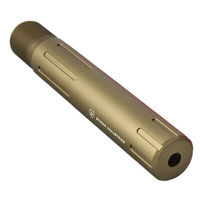 Strike Industries Carbine Length Pistol Receiver Extension QD Connection Aluminum FDE SI-AR-CARPRE-SLICK-FDE